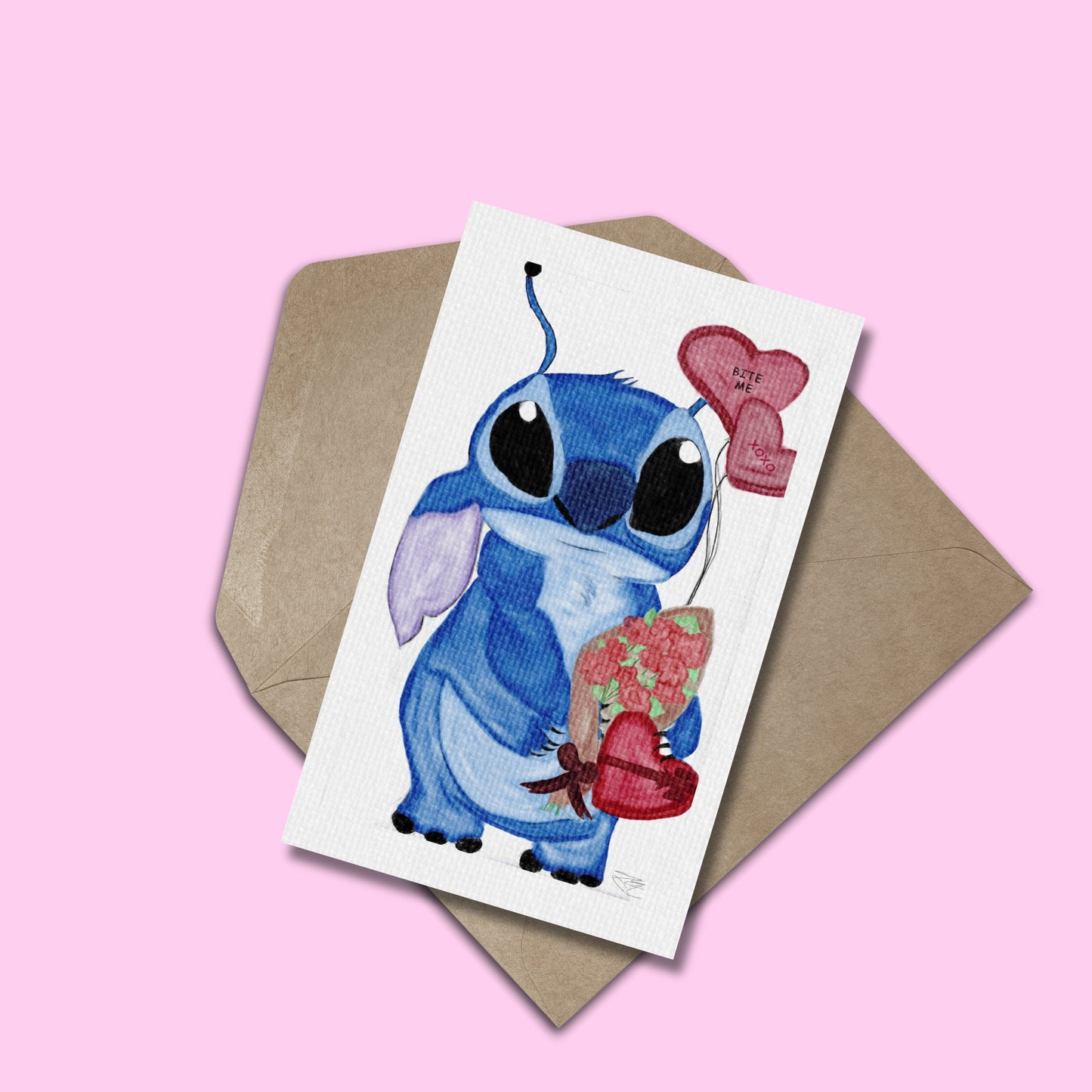 Stitch Romantico Canvas Print